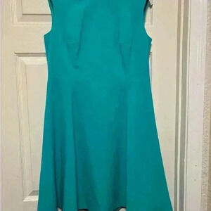 Nine West Teal Sleeveless Lined Dress size 8